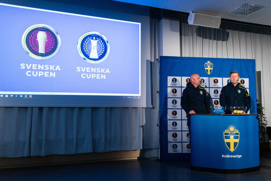 Sveriges assisterande förbundskapter Magnus Wikman och