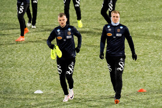 Adam Örn Arnarson and Torbjørn Agdestein of Aalesund