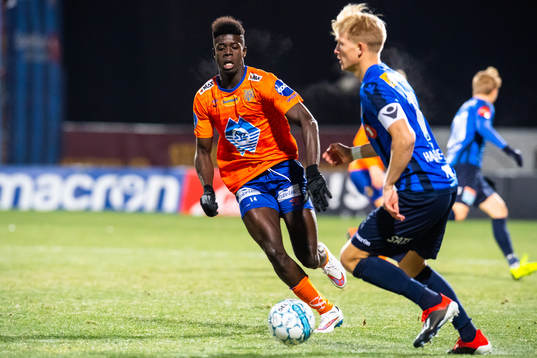 Pape Habib Gueye of Aalesund and Andreas Hanche-Olsen of
