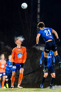 Hólmbert Fridjónsson of Aalesund and Daniel Granli of