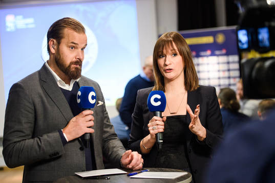 Cmores och Tv4s Sanny Lindström och Lena Sundqvist