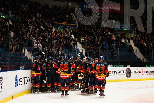 Djurgårdens spelare jublar