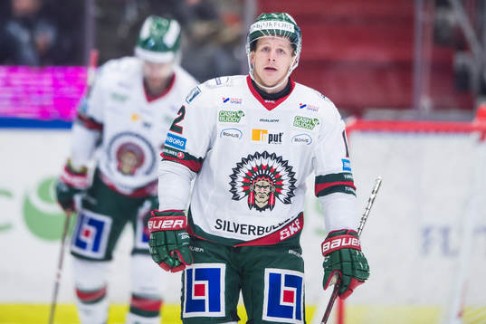 Frölundas Max Friberg deppar