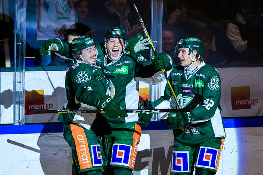 Färjestads Jens Westin, Gustav Rydahl och Jesper Olofsson