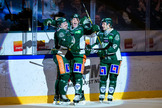 Färjestads Jens Westin, Gustav Rydahl och Jesper Olofsson