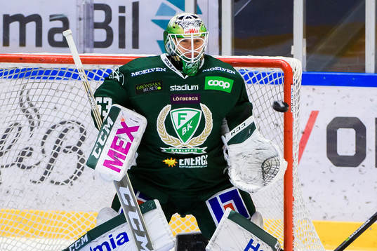 Färjestads målvakt Markus Svensson
