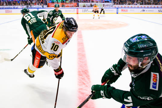 Luleås Einar Emanuelsson och Färjestads Jesse Virtanen