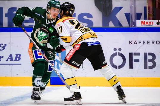 Färjestads Joakim Nygård och Luleås Nils Lundkvist