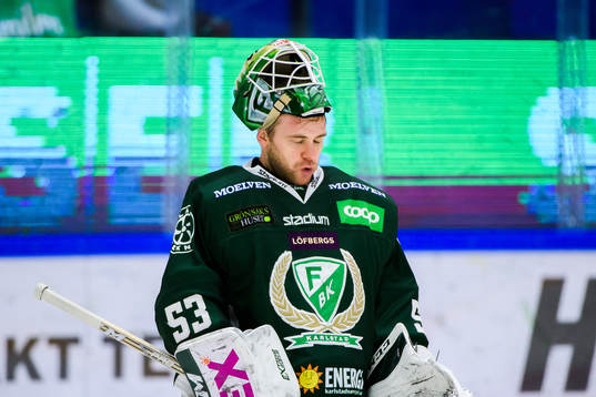 Färjestads målvakt Markus Svensson