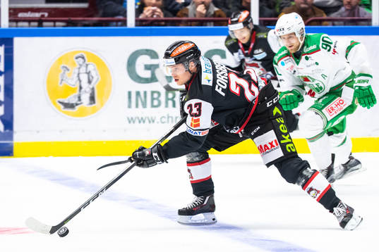 Malmö Redhawks Christoffer Forsberg och Rögles Ted