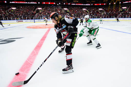 Malmö Redhawks Marcus Sylvegård och Rögles Mattias