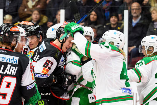 Malmö Redhawks Fredrik Händemark i bråk med Rögles Olle