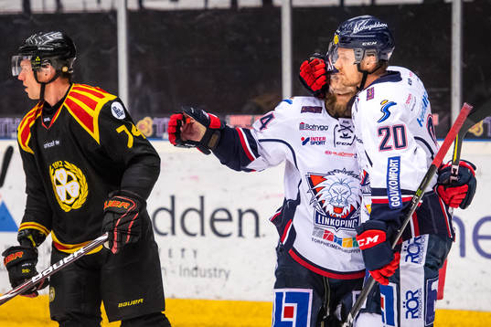 Linköpings Nick Sörensen jublar
