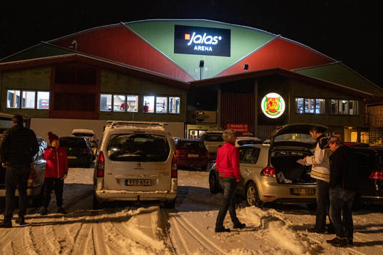 Jalas Arena innan ishockeymatchen i SHL mellan Mora och HV71