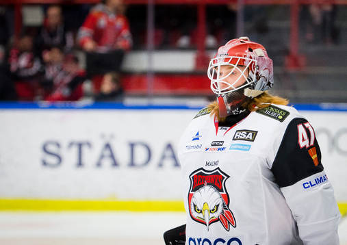 Malmö Redhawks målvakt Linus Gidbark