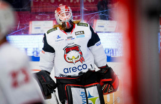 Malmö Redhawks målvakt Linus Gidbark
