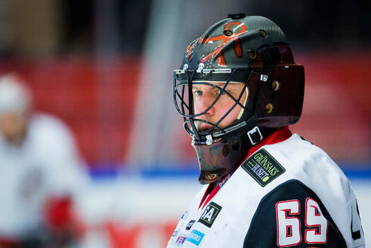 Malmö Redhawks målvakt Oscar Alsenfelt