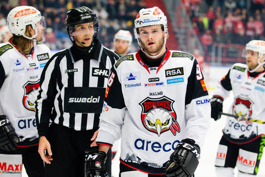 Malmö Redhawks Kim Rosdahl deppar