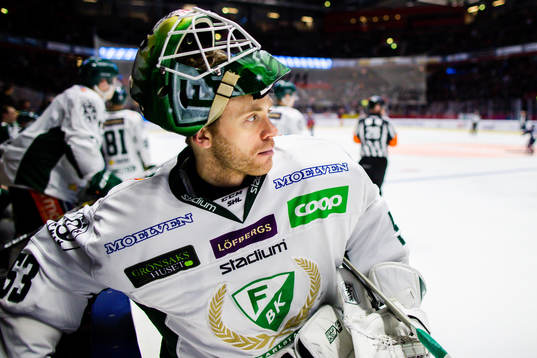 Färjestads målvakt Markus Svensson