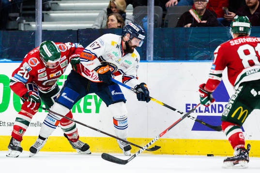 Frölundas Joel Lundqvist och Växjös Linus Fröberg