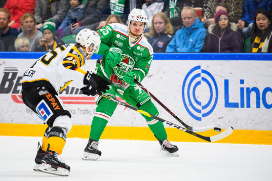 Rögles Lucas Elvenes och Skellefteås Oscar Möller