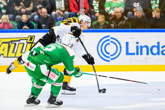 Skellefteås Robin Alvarez laddar för skott