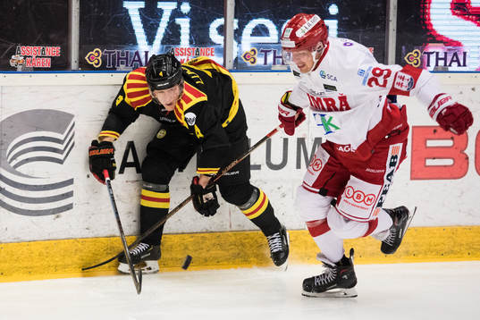 Brynäs Niclas Lundgren och Timrås Morten Madsen