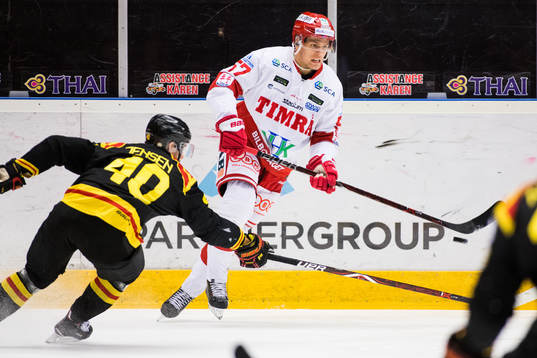 Timrås Anton Wedin och Brynäs Jesper Jensen