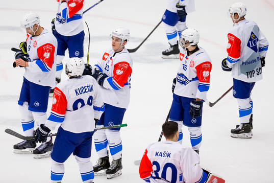 Dejected players of Kometa Brno