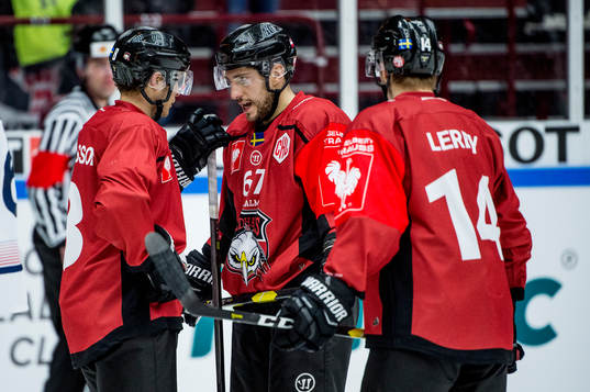 Johan Olofsson, Konstantin Komarek and Carl-Johan Lerby of