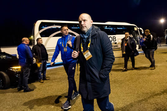 Tom Freddy Aune, assistant coach of Sarpsborg 08, and Geir