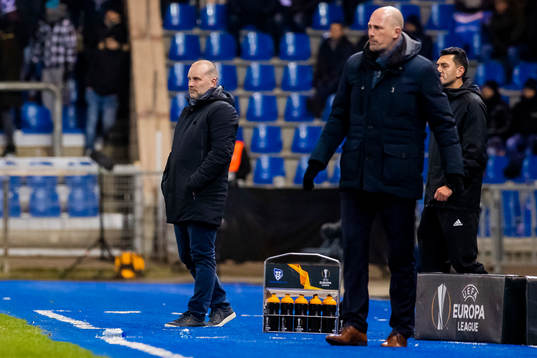 Geir Bakke, head coach of Sarpsborg 08, and Philippe