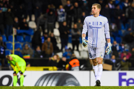 Goalkeeper Aleksandr Vasyutin of Sarpsborg 08 looks dejected