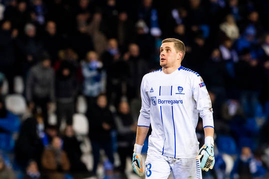 Goalkeeper Aleksandr Vasyutin of Sarpsborg 08 looks dejected