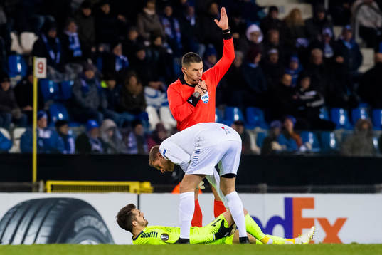 Joachim Thomassen of Sarpsborg 08 with an injury