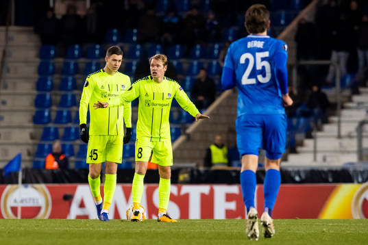 during the Europa League group stage match between Genk and