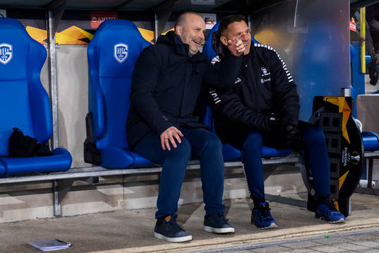 Geir Bakke, head coach of Sarpsborg 08, and Tom Freddy