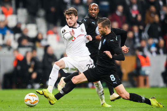 Adem Ljajic of Besiktas and Arnór Ingvi Traustason of