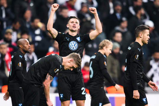 Marcus Antonsson of Malmö FF celebrates