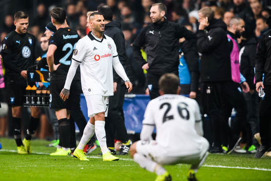 Ricardo Quaresma of Besiktas looks dejected while leaving