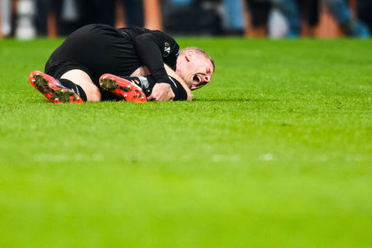 Franz Brorsson of Malmö FF in pain