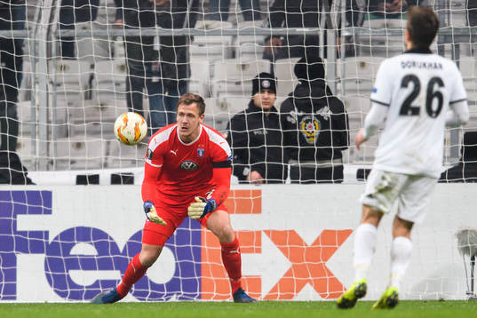 Goalkeeper Johan Dahlin of Malmö FF