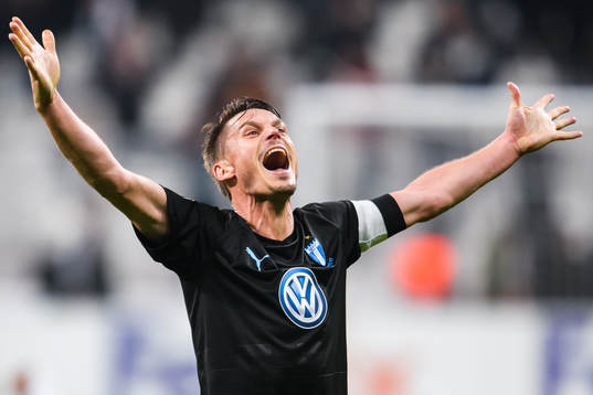 Markus Rosenberg of Malmö FF celebrates