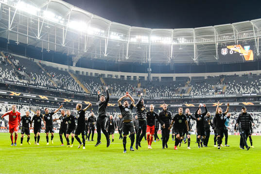 Players of Malmö FF celebrates