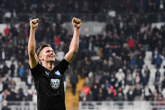 Marcus Antonsson of Malmö FF celebrates