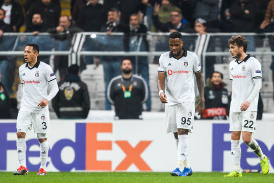 Adriano Correia, Cyle Larin and Adem Ljajic of Besiktas