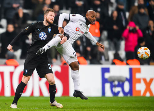 Lasse Nielsen of Malmö FF and Vagner Silva De Souza Love