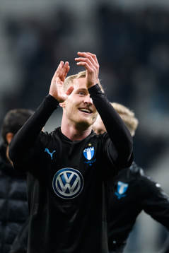 Franz Brorsson of Malmö FF celebrates