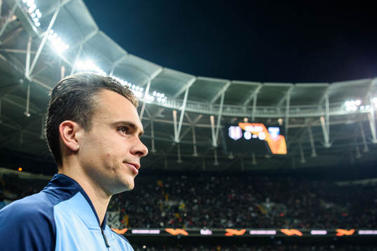Andreas Vindheim of Malmö FF prior to the Europa league