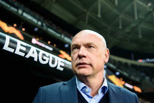 Head coach Uwe Rösler of Malmö FF prior to the Europa